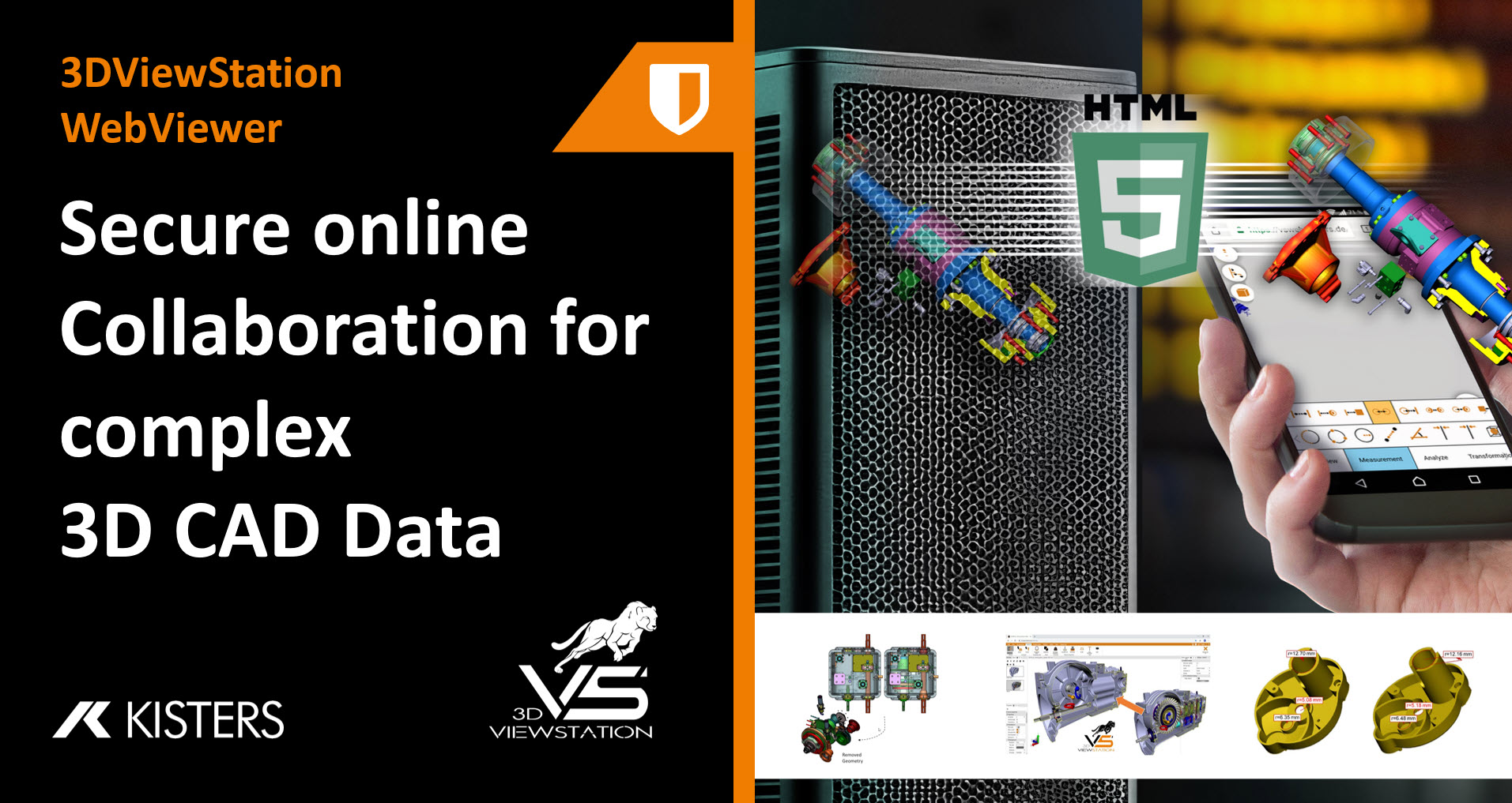 Secure online collaboration for complex 3D CAD data