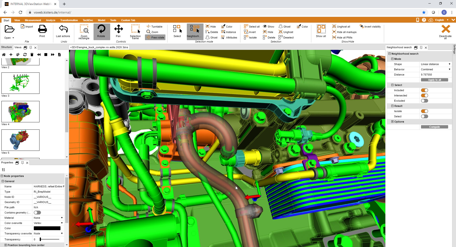 3DViewStation Neighborhood Search Linear Distance 3DViewStation Neighborhood Search Linear Distance
