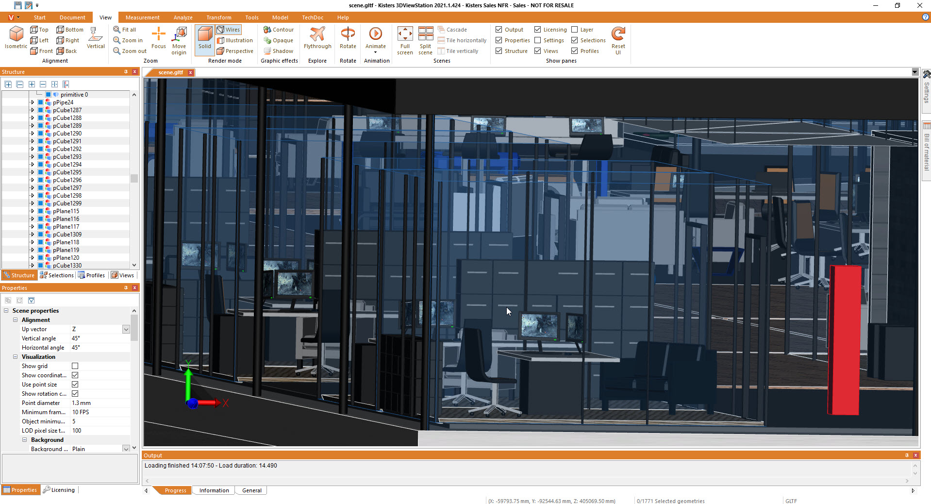 gltf viewer building offices
