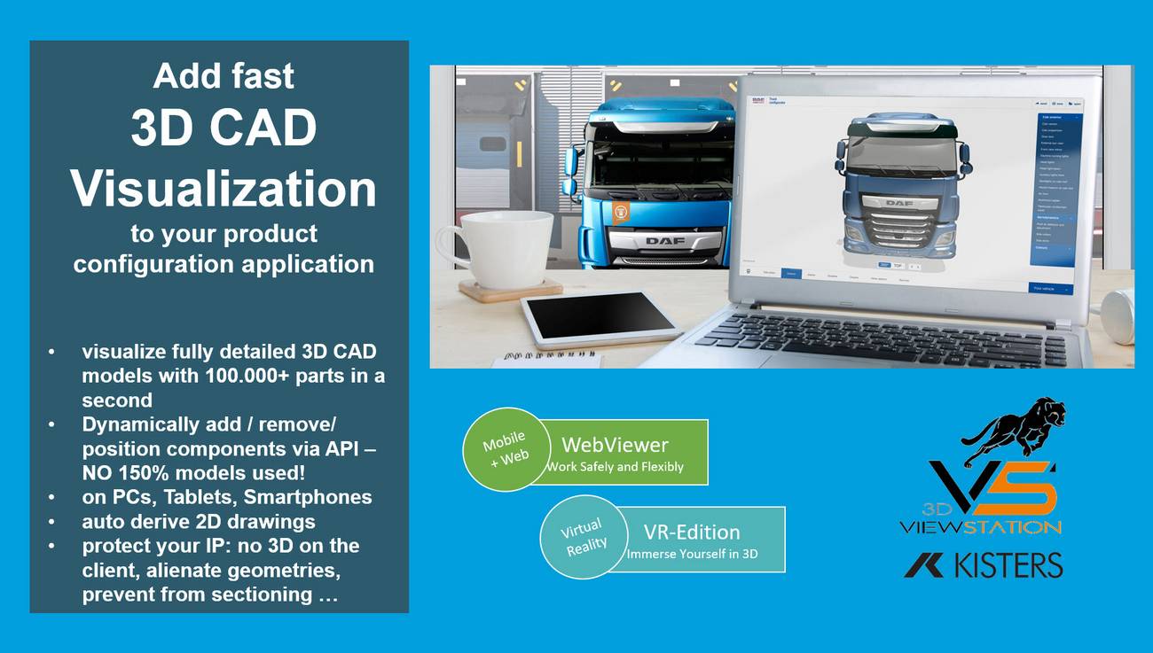 Kisters 3DViewStation supporting product configuration