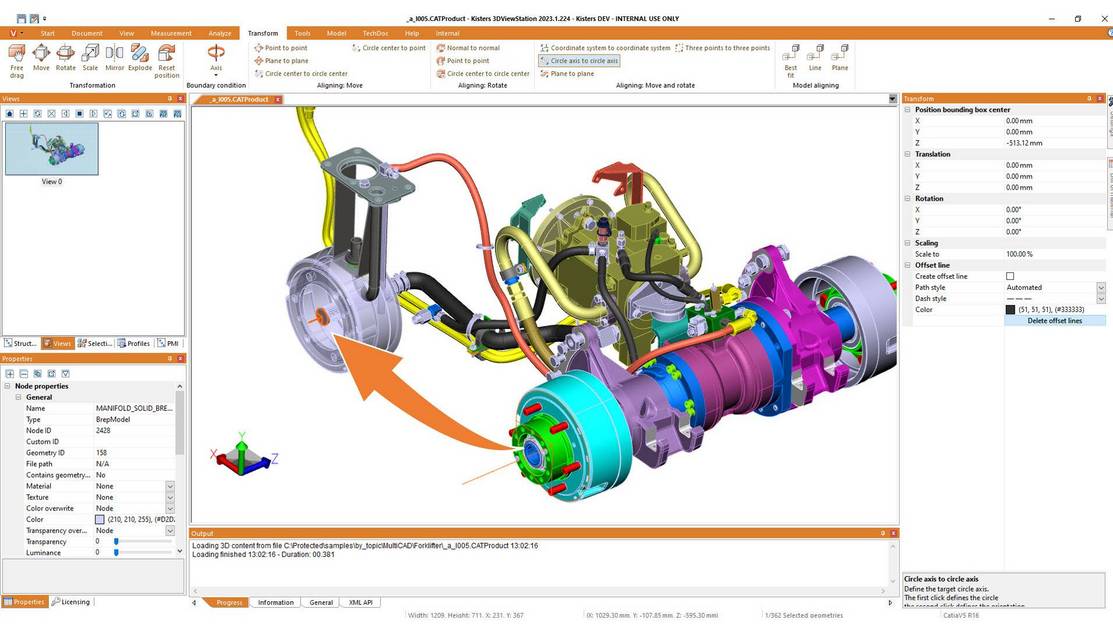 3DViewStation Transformation Preview